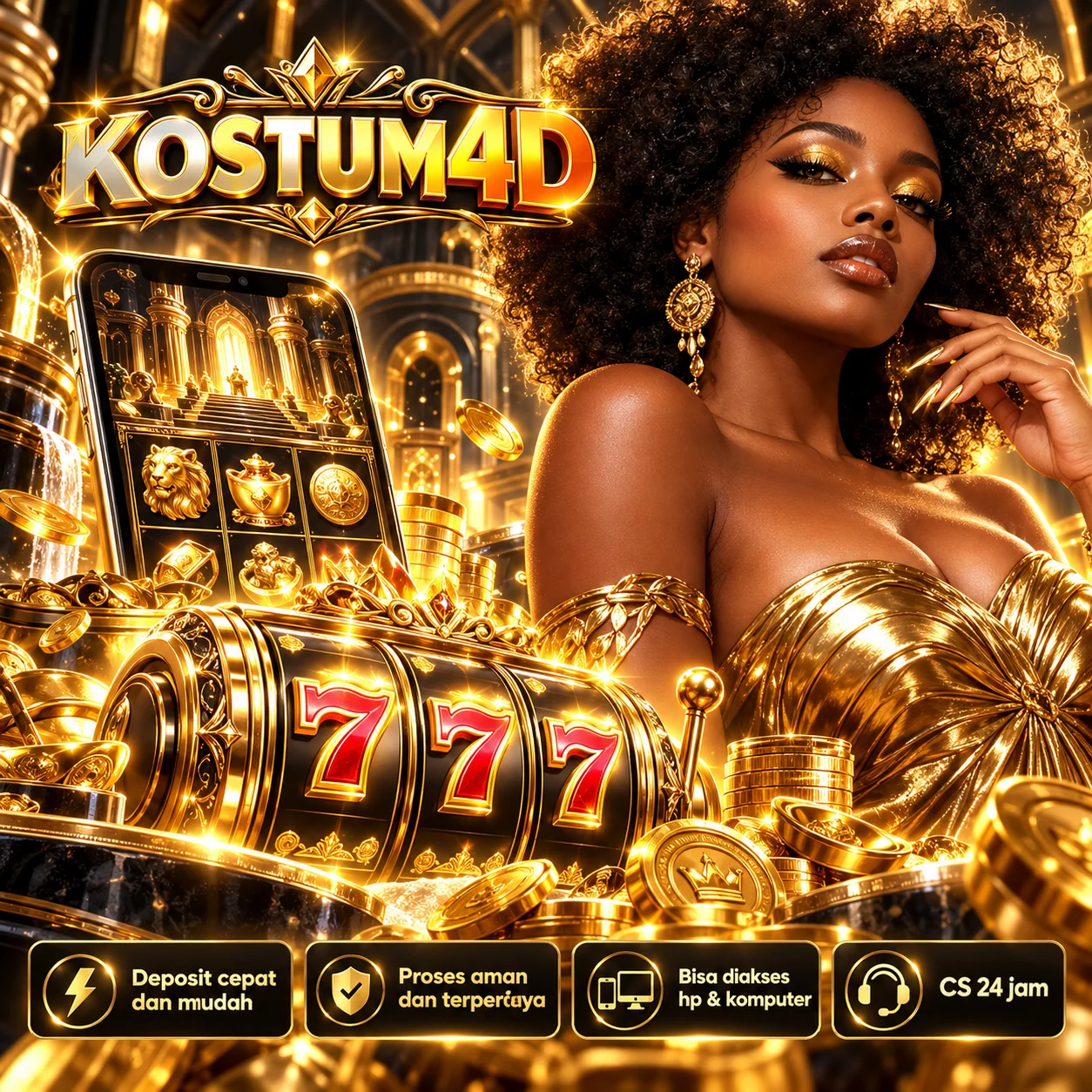 Ilustrasi promosi KOSTUM4D tema visual 1