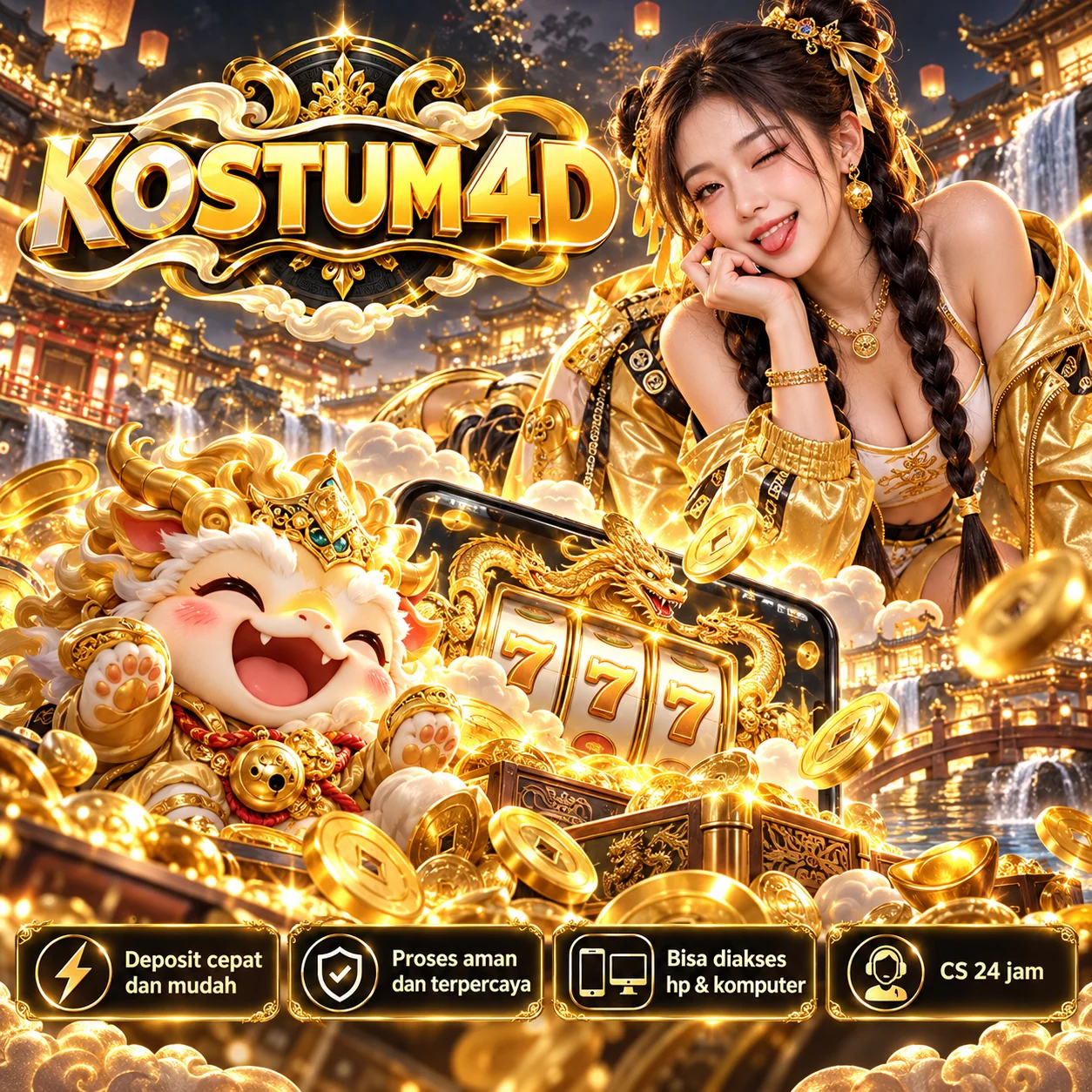 Ilustrasi promosi KOSTUM4D tema visual 3